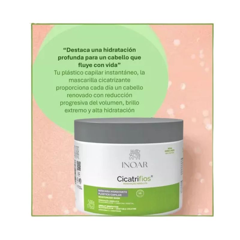 INOAR - Máscara Cicatrifios Renovación Absoluta Inoar 500gr