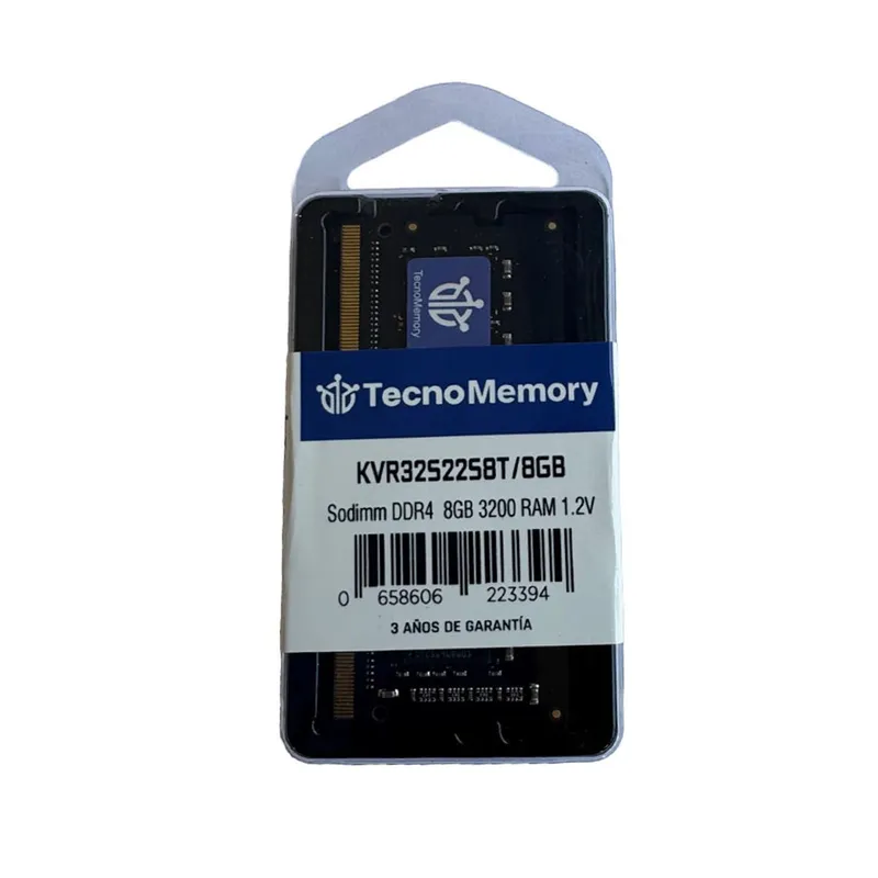 GENERICO - Memoria ram TecnoMemory Sodimm DDR4 8GB 3200Mhz KVR32S22S8T8GB