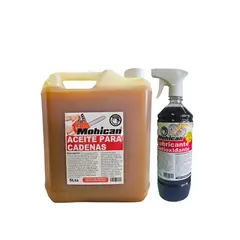 MOHICAN - ACEITE CADENA MOTOSIERRA 5L + LUBRI ANTIOXIDANTE 1L