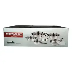 GENERICO - Set De Ollas De Cocina Y Tetera 12 Piezas