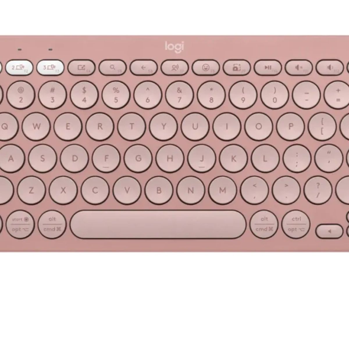 LOGITECH - Teclado - Logitech PEBBLE KEYS 2 K380 - Bluetooth - Español - Pink