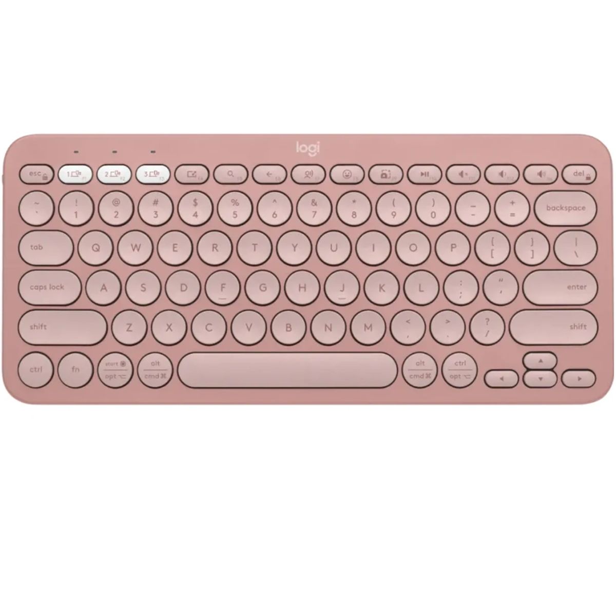 LOGITECH - Teclado - Logitech PEBBLE KEYS 2 K380 - Bluetooth - Español - Pink