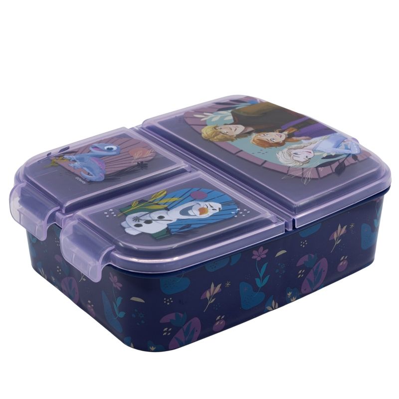 FROZEN - Tupper Contenedor de Frozen hermético - Sandwichera con Divisiones