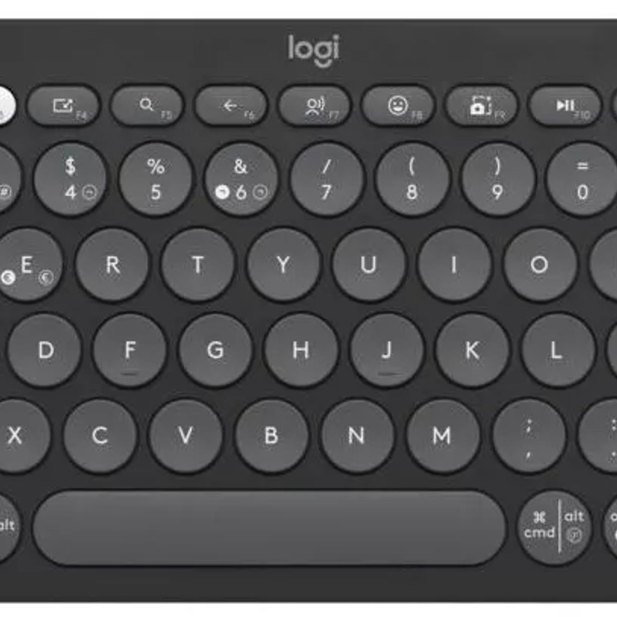 LOGITECH - Teclado - Logitech Pebble Keys 2 K380s - 75% - Bluetooth - Graphite