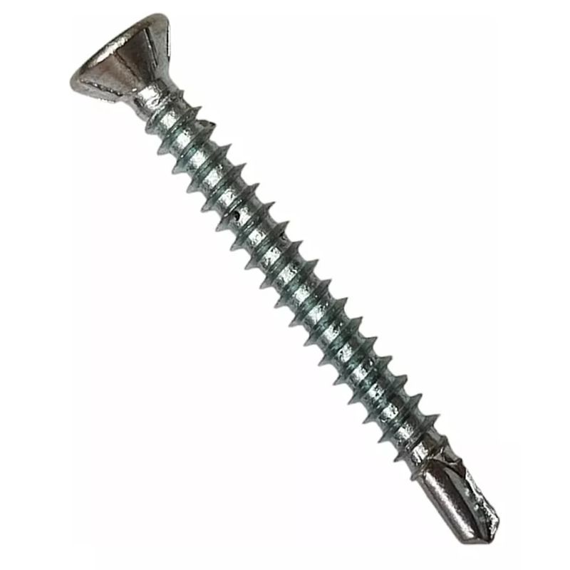 GENERICO - Tornillo Fibrocemento Avellanado 6x1 1/4 Punta broca 100 unds