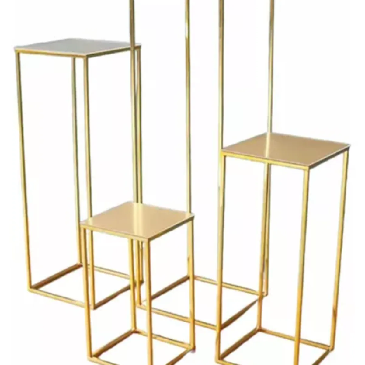 GENERICO - Mesas Candy Bar Decoracion 4 Pzs Estructura Metalicas Fiesta