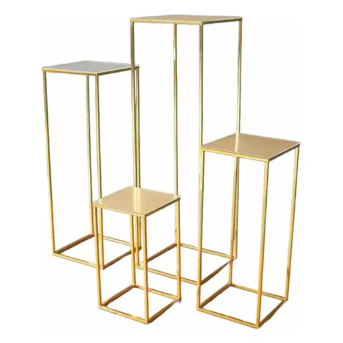 GENERICO - Mesas Candy Bar Decoracion 4 Pzs Estructura Metalicas Fiesta