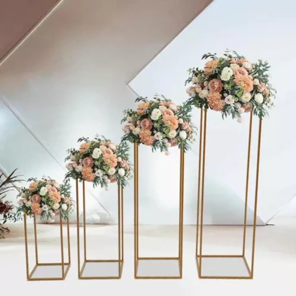 GENERICO - Mesas Candy Bar Decoracion 4 Pzs Estructura Metalicas Fiesta