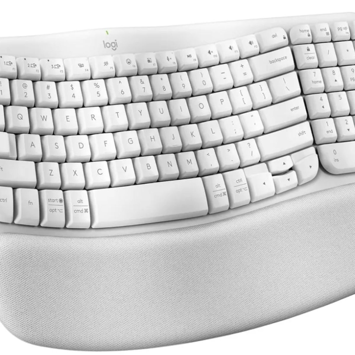 LOGITECH - Teclado - Logitech WAVE KEYS - Ergo -  White (920-012279)