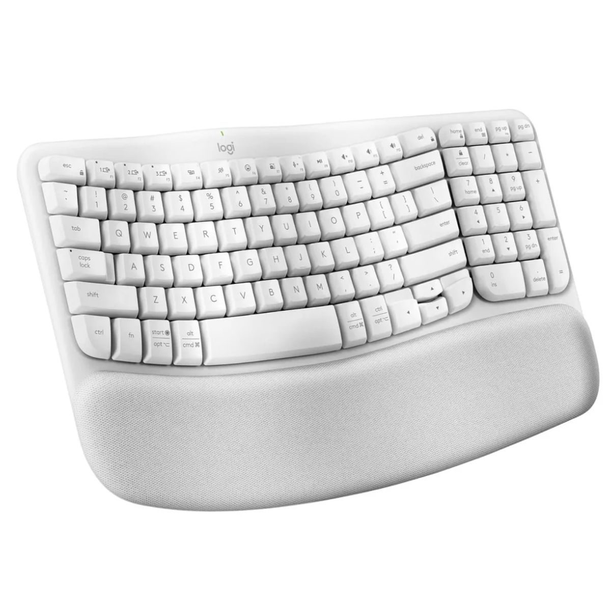 LOGITECH - Teclado - Logitech WAVE KEYS - Ergo -  White (920-012279)