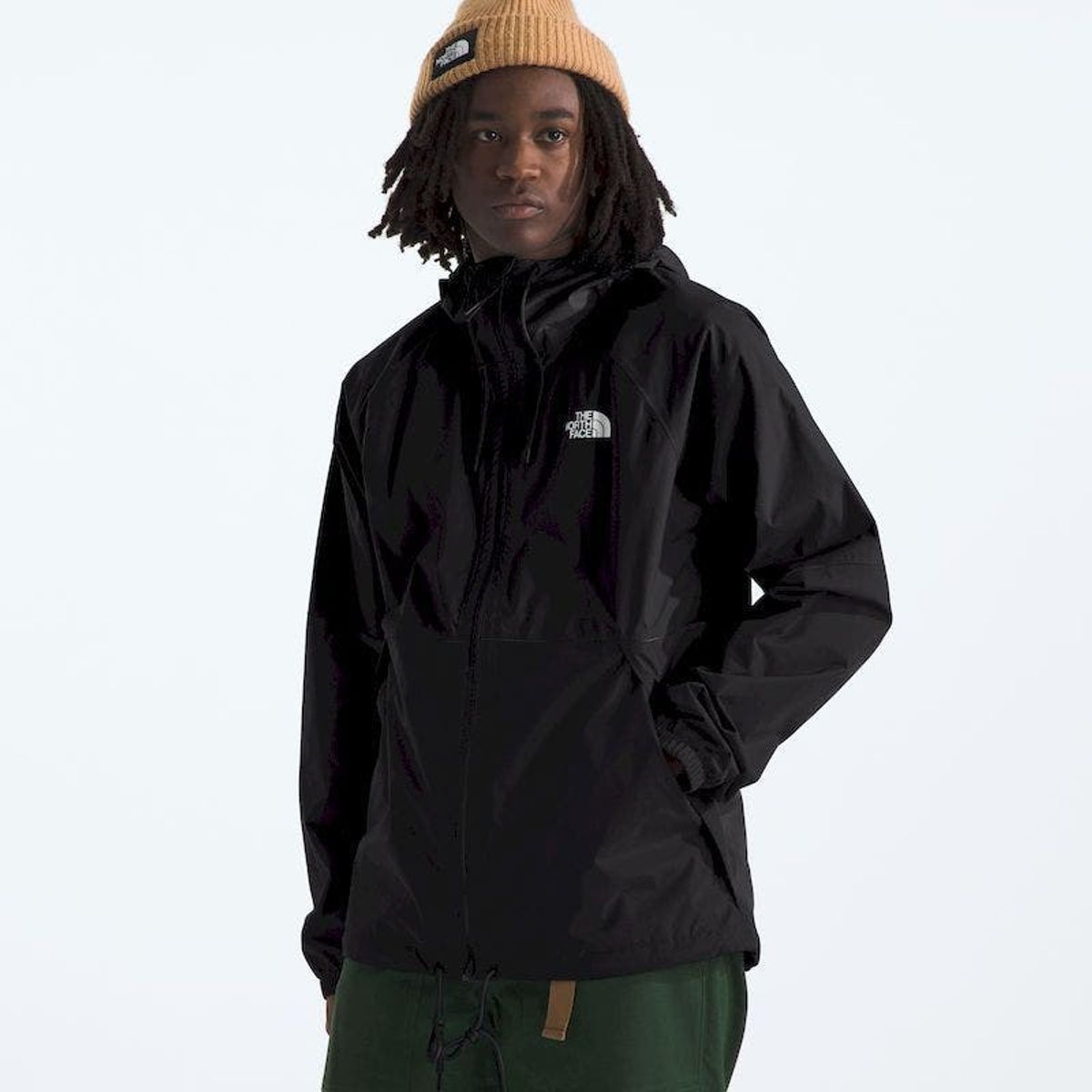 THE NORTH FACE - Chaqueta Impermeable Antora Hoodie Hombre Negro