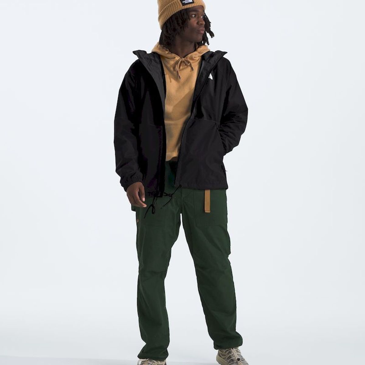 THE NORTH FACE - Chaqueta Impermeable Antora Hoodie Hombre Negro