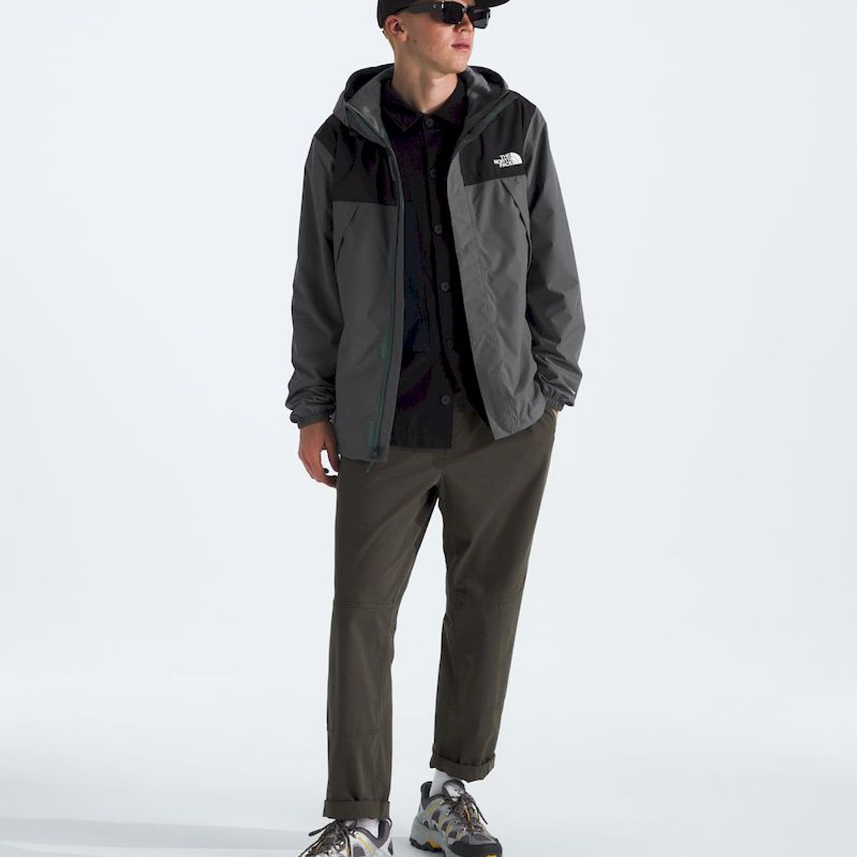 THE NORTH FACE - Chaqueta Impermeable Antora Hombre - Gris