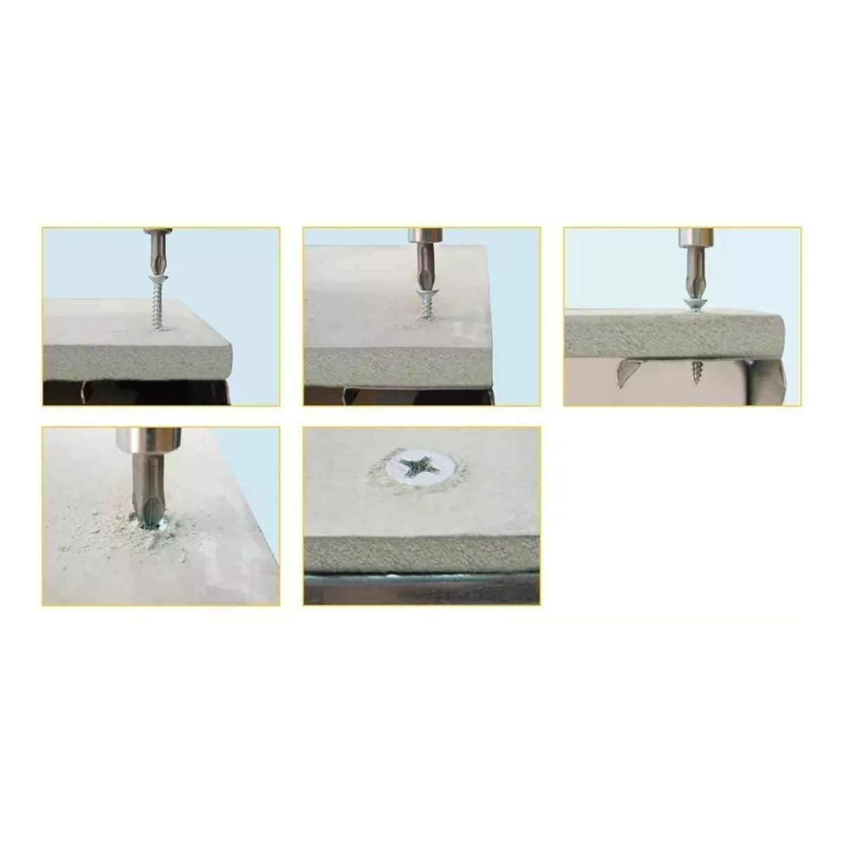 GENERICO - Tornillos Fibrocemento Punta Fina 6x1 1/4 100 und