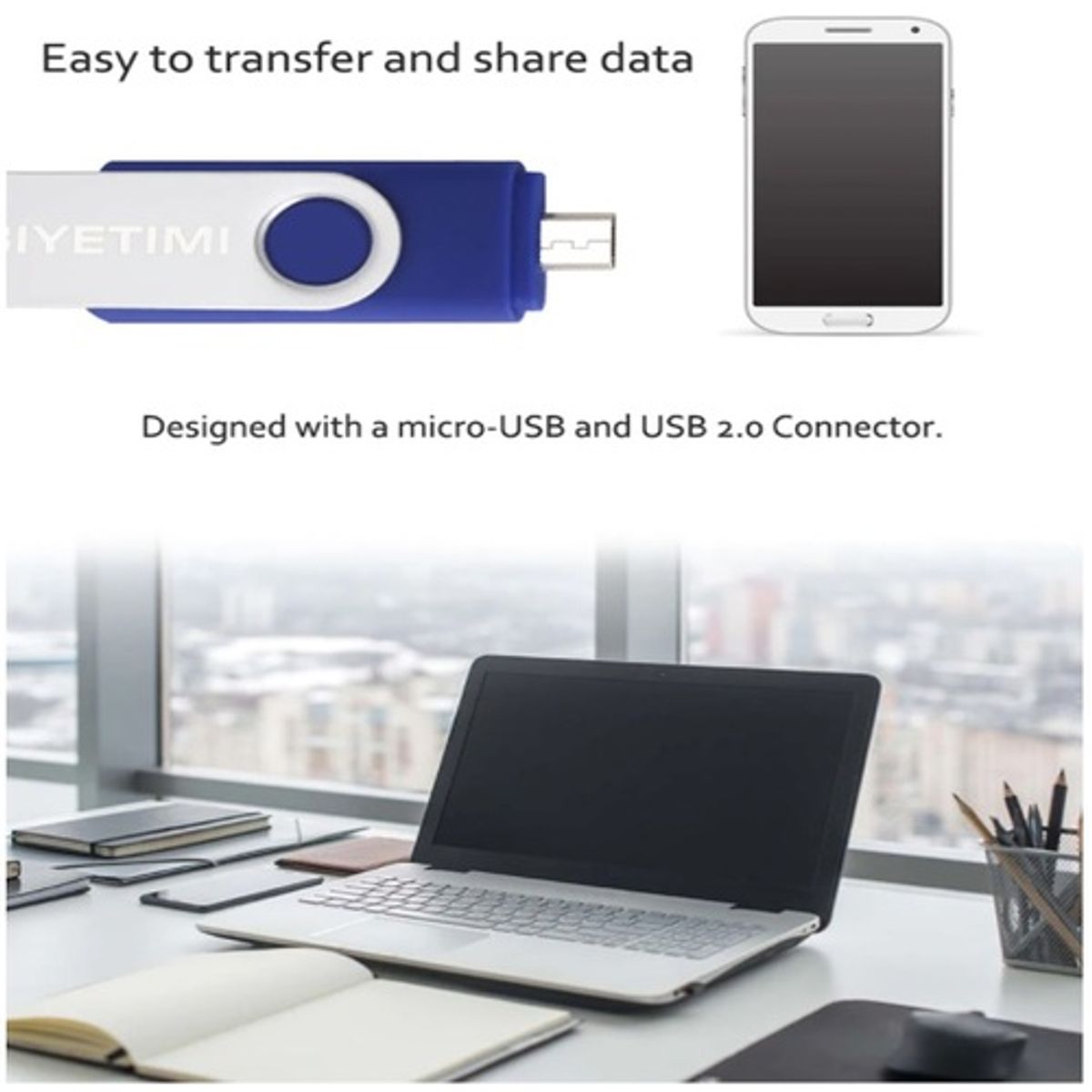 GENERICO - Pendrive OTG USB y Micro USB Booteable 64GB