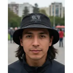 COLO COLO - Gorro Sombrero Barra De Algodón - Negro