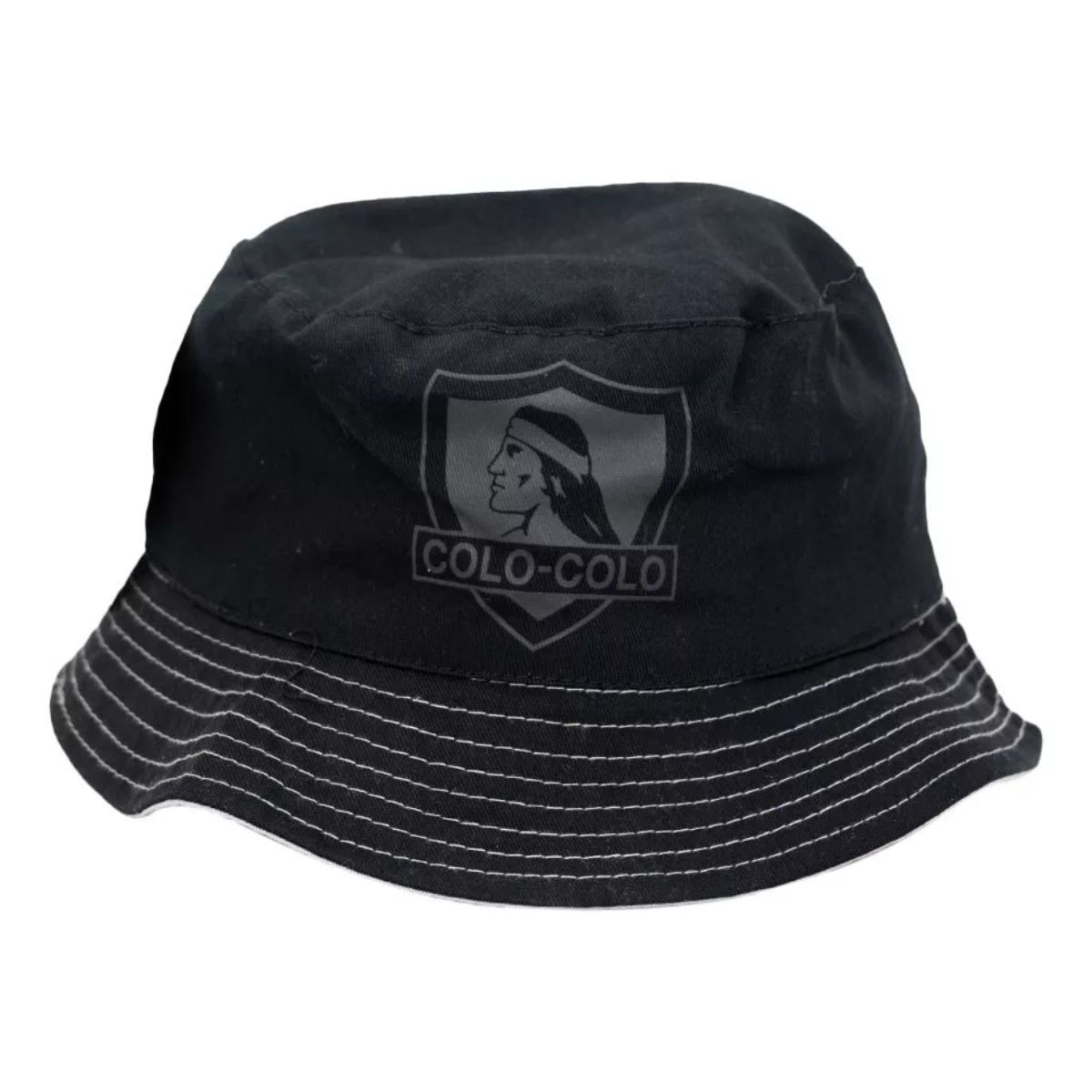 COLO COLO - Gorro Sombrero Barra De Algodón Colo Colo - Negro