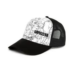 GANGSTA - Trucker Silouete Unisex Blanco