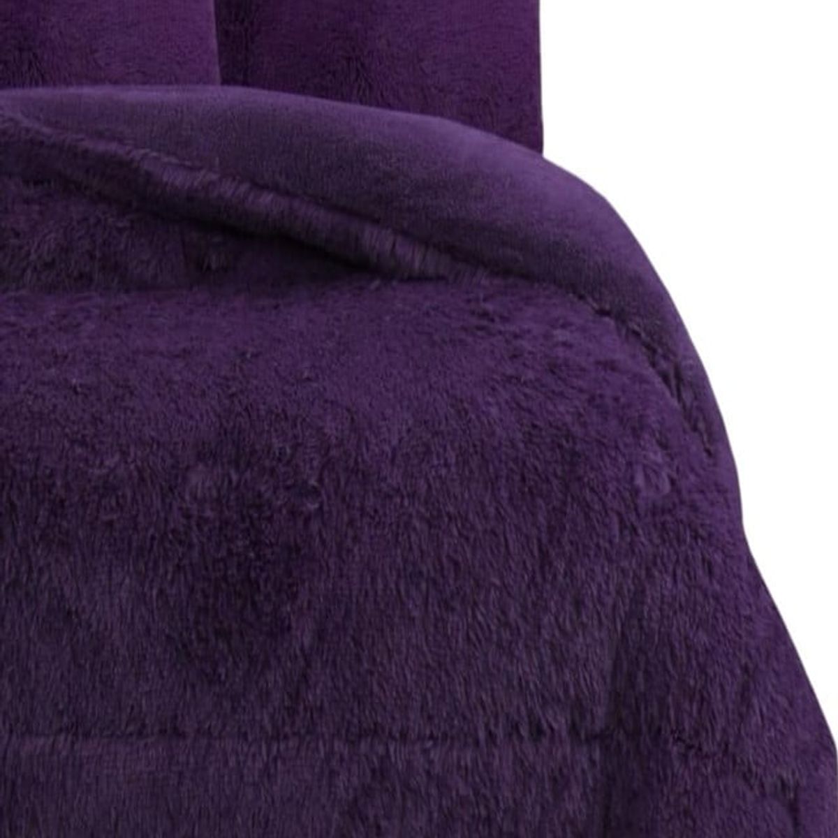 GENERICO - COBERTOR PELUDO CON CHIPORRO INVIERNO 2 PLAZAS Violeta_.