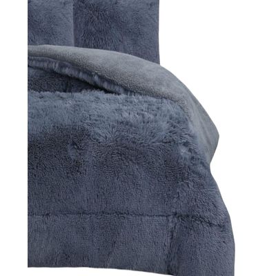 Imagen 2 del producto COBERTOR PELUDO INVIERNO PLAZA Y MEDIA Gris