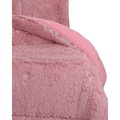 Imagen 2 del producto COBERTOR PELUDO INVIERNO PLAZA Y MEDIA ROSA