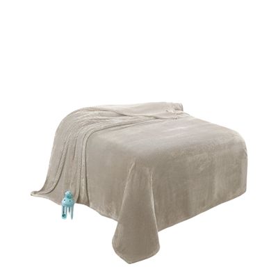 Imagen 2 del producto MANTAS PLUHS BEIGE 2 PLAZAS R1