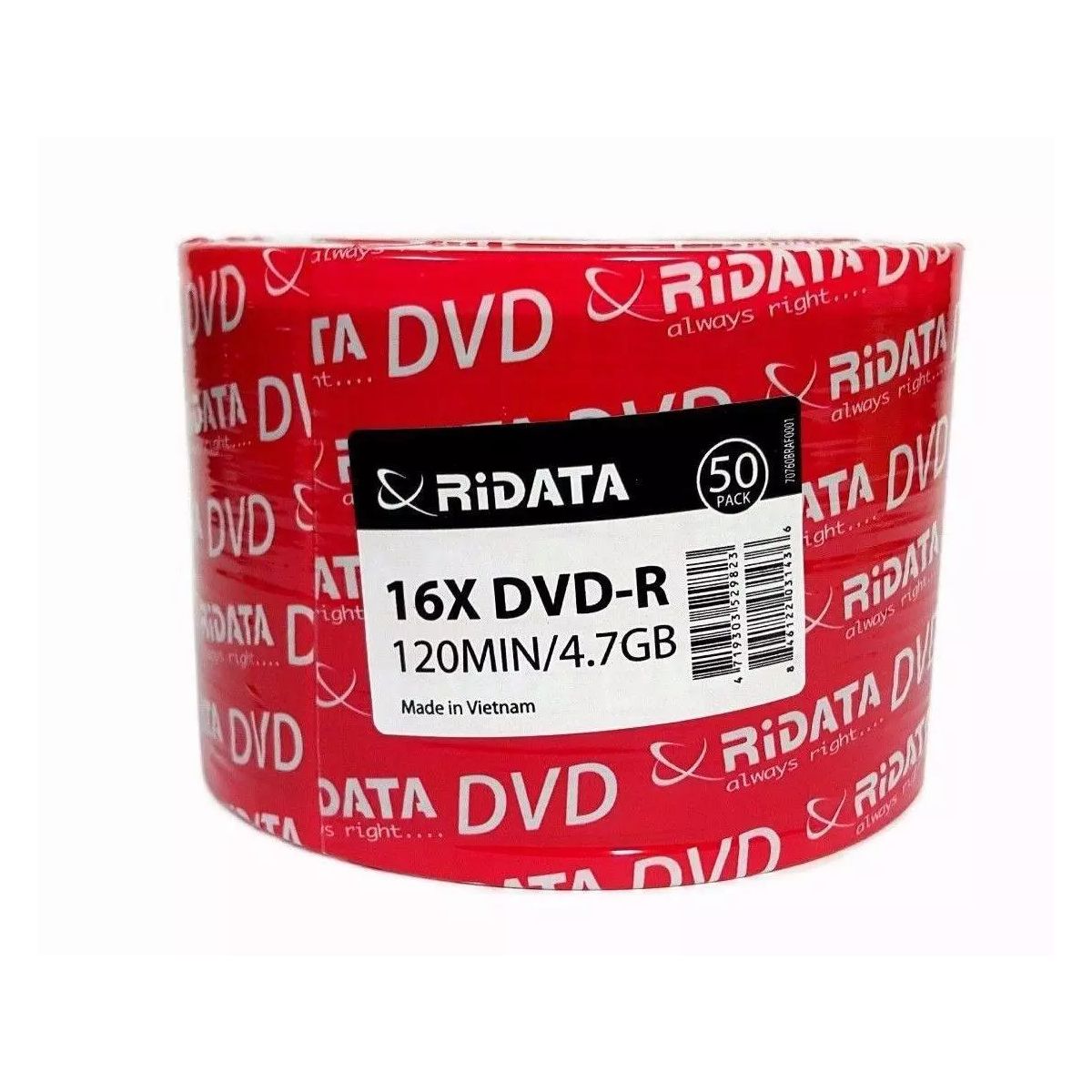 OEM - DVD-R Grabable Ridata 16x 4.7Gb 50 unidades