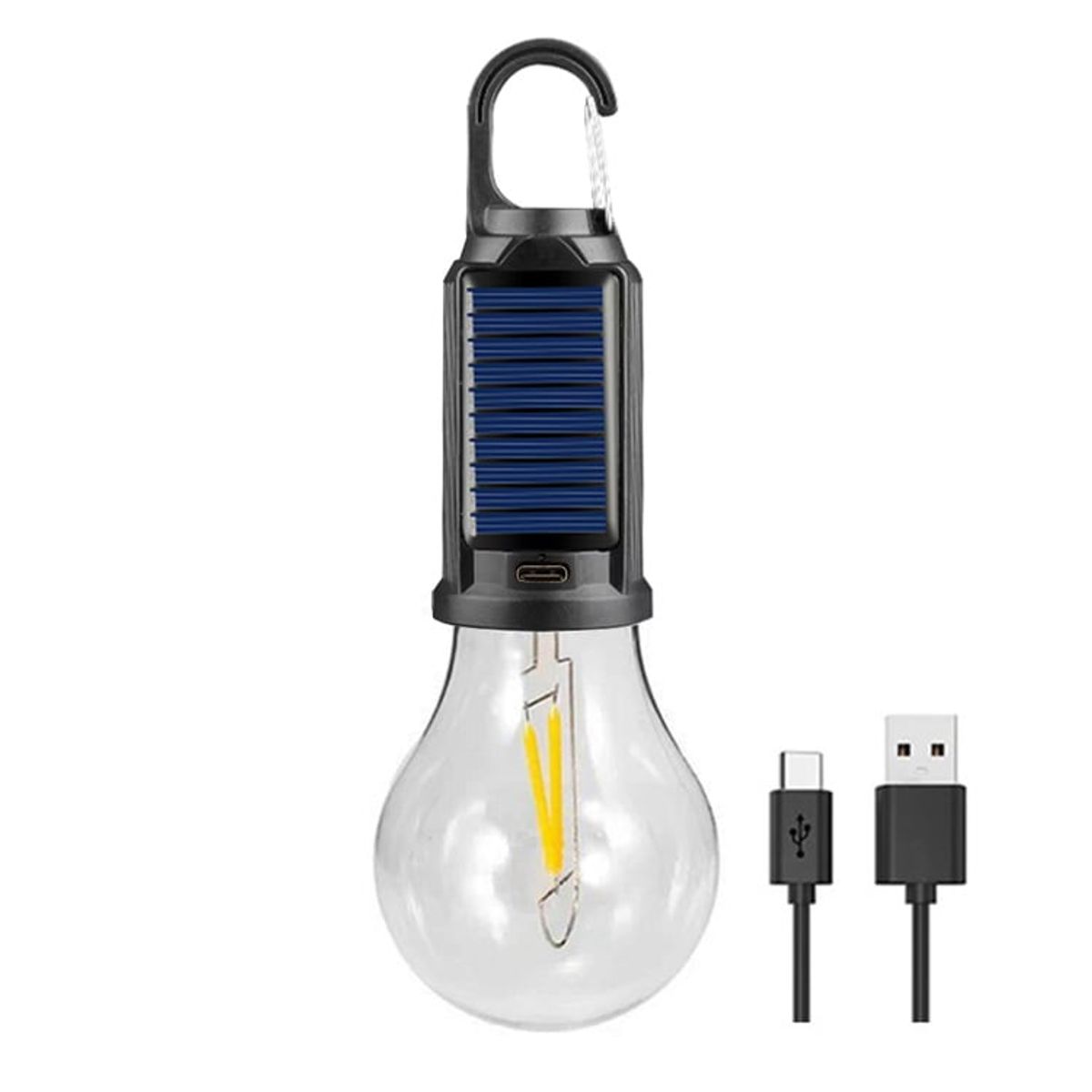 GENERICO - Lampara Portátil Tipo Ampolleta Led Camping Recargable