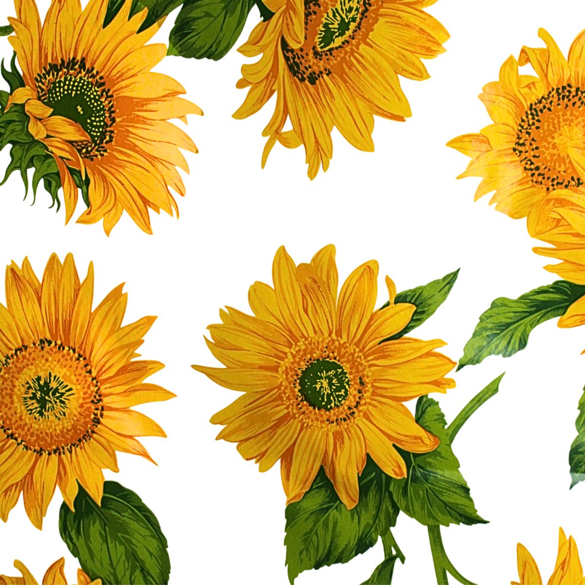 GENERICO - Mantel de Hule Afranelado Para Mantel 140x2 Girasol