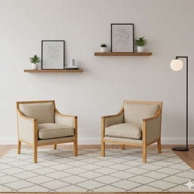 Imagen 2 del producto Living Domenico 311 Beige Claro Sofá 3 cuerpos resortes + 2 Sitiales