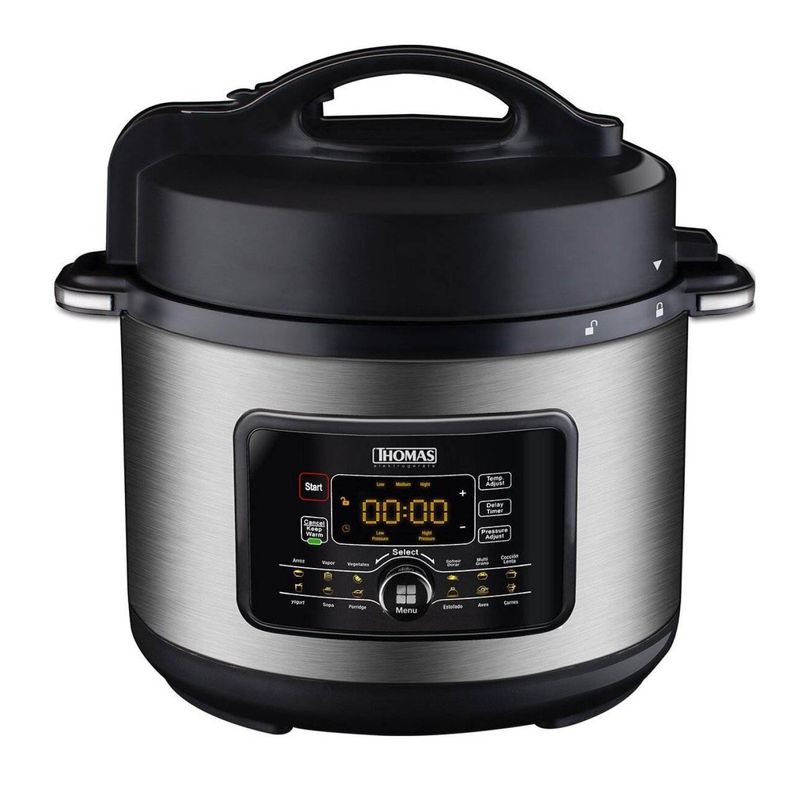 THOMAS - Olla A Presion Slow Cook Digital 5L 900W Acero TH-40PC Thomas