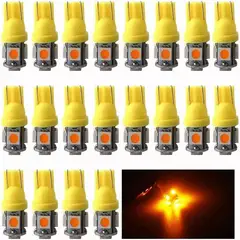 EDWINAYY - X20 Luces Led Interior Automóvilt10 Cola Pescado Ampolletas