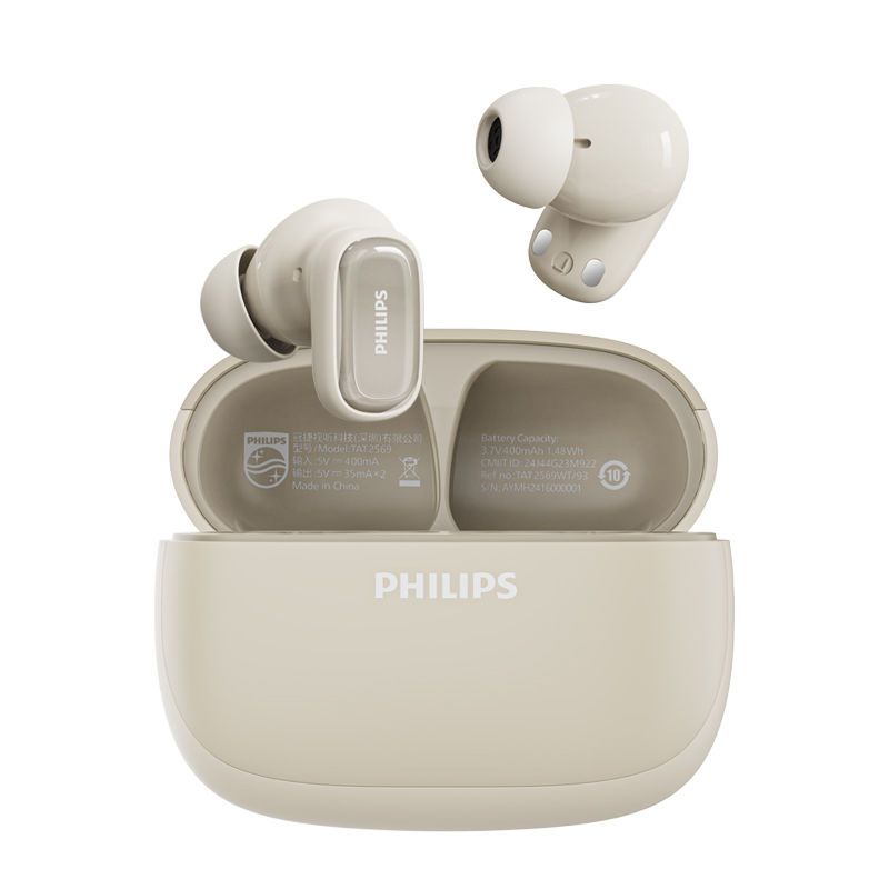 PHILIPS - Audífonos Philips True Wireless Bluetooth TAT2569 - Blanco
