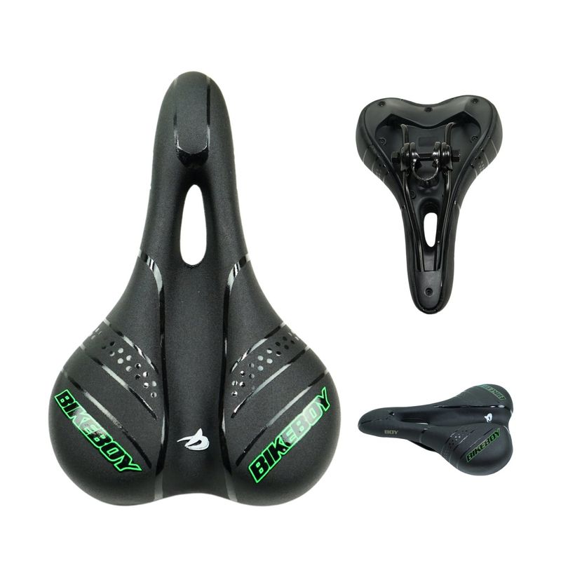 GENERICO - Sillín gel anti prostático para bicicleta verde