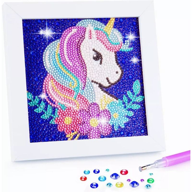 EDWINAYY - Pintura Diamante 5d Multicolor Unicornio Kit Manualidades