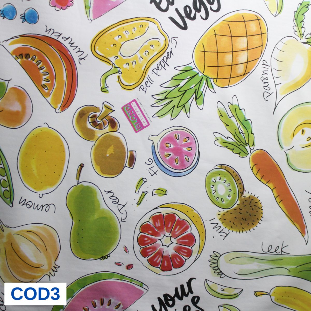 GENERICO - Mantel de Hule Afranelado Para Mantel 140x2 FRUTAS