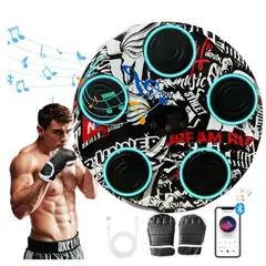 GENERICO - Máquina de Boxeo Musical Luces y Bluetooth