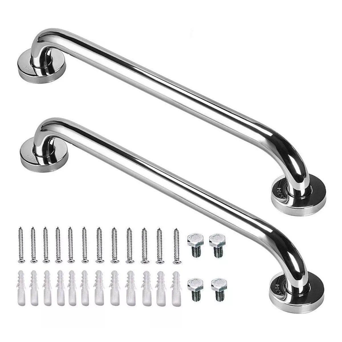 EDWINAYY - Barras De Seguridad Apoyo 40cm Pasamano Acero Inoxidable 1 Pack