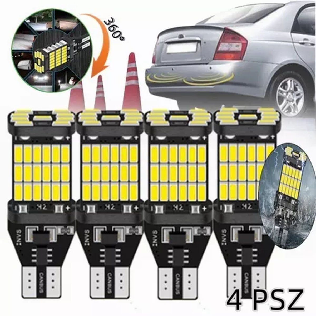 EDWINAYY - Ampolleta Bombilla Led Luces Luz Traseras Reversa Impermeabl