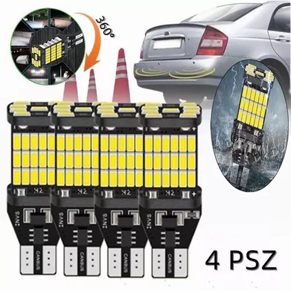 EDWINAYY - Ampolleta Bombilla Led Luces Luz Traseras Reversa Impermeabl