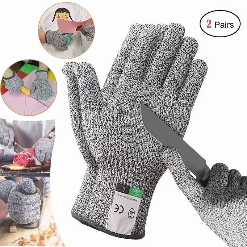 EDWINAYY - Guantes De Seguridad Anticortes Cocina Carnicero Resistente