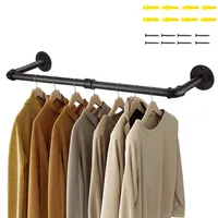 Perchero De Pared Para Ropa Multiusos De Estilo Industrial