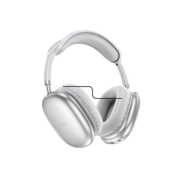 Audifonos Inalambricos 45 hrs Bateria W35 Air Over Ear Plata