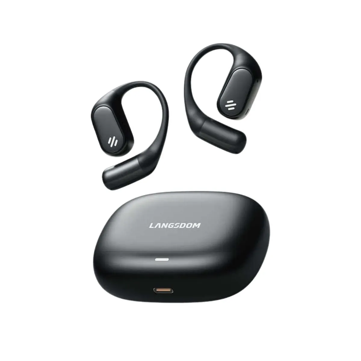 LANGSDOM - Audifonos Deportivos Bluetooth IPX5 HiFi 36h Langsdom TE09 Negro