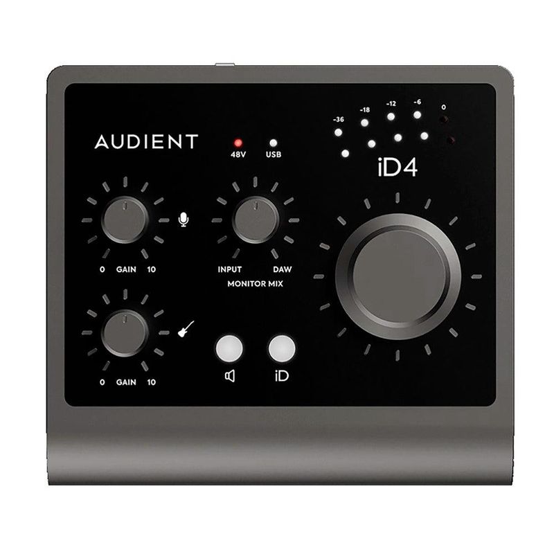 AUDI - Interfaz de Audio Audient UsbC de 2 Entradas  2 Salidas iD4 MKII