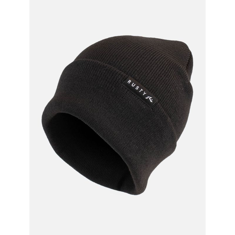 RUSTY - Gorro Solvo beanie Negro Hombre Rusty - Negro