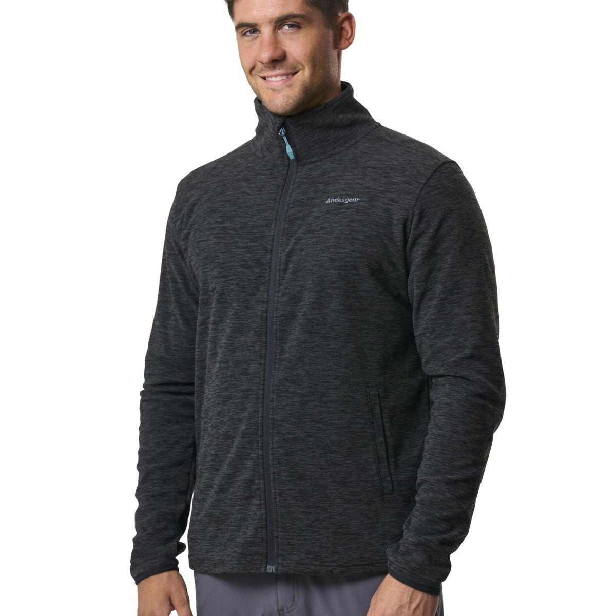 ANDESGEAR - Polar Hombre Maihue Fullzip - Negro