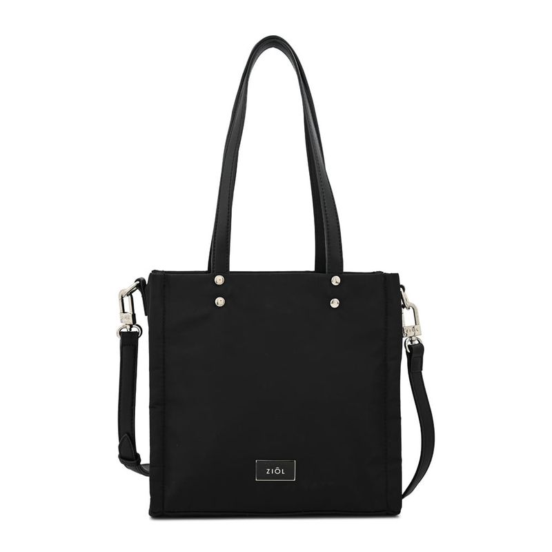 ZIOL - Cartera dos asas tres divisiones mediana lisette negro