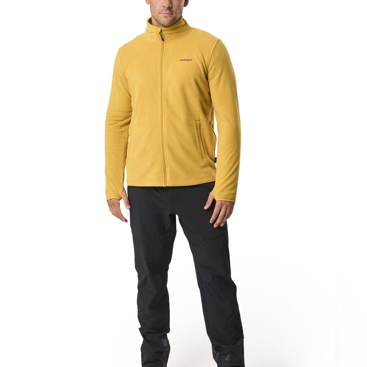 ANDESGEAR - Polar Hombre Maihue Fullzip Dorado Andesgear