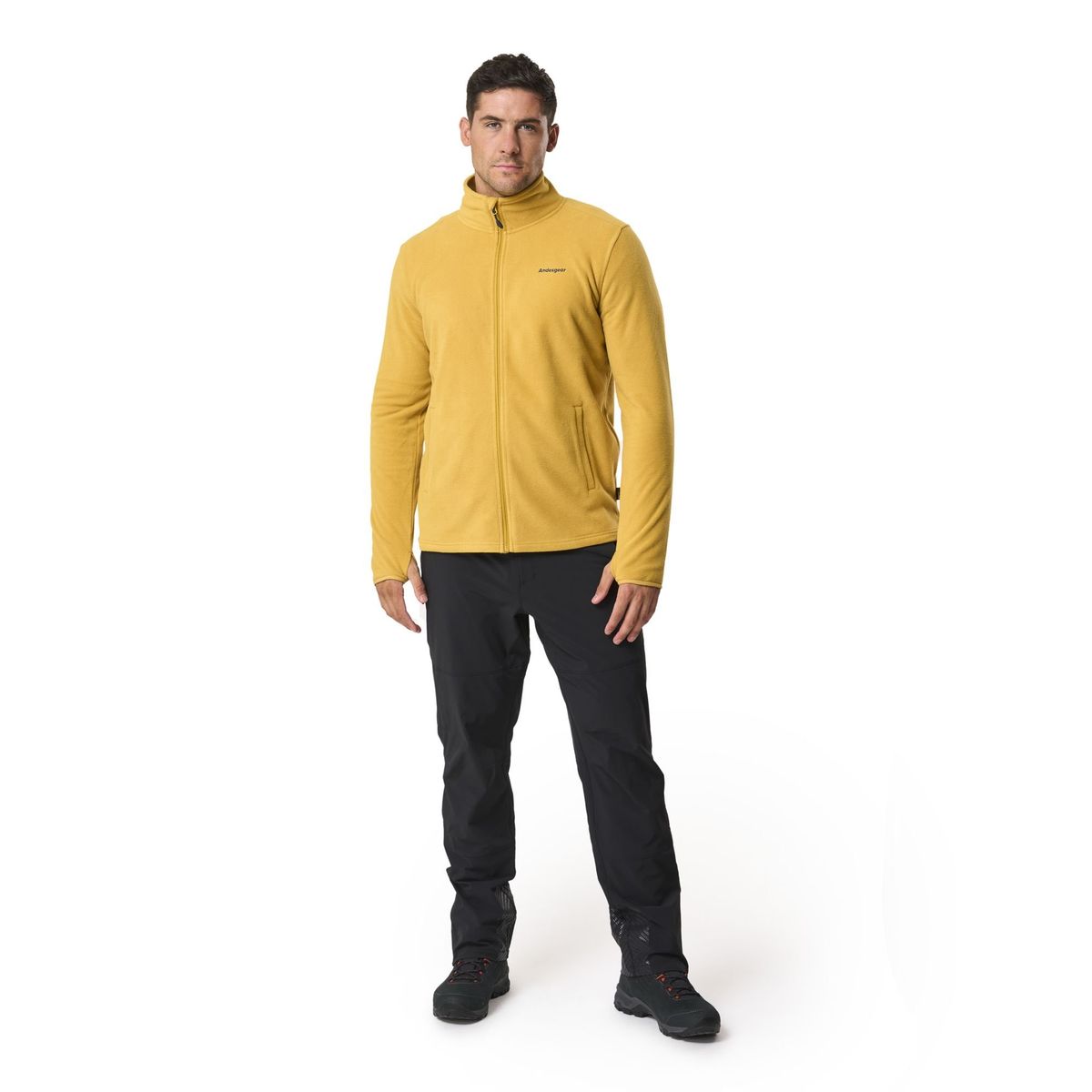 ANDESGEAR - Polar Hombre Maihue Fullzip Dorado Andesgear